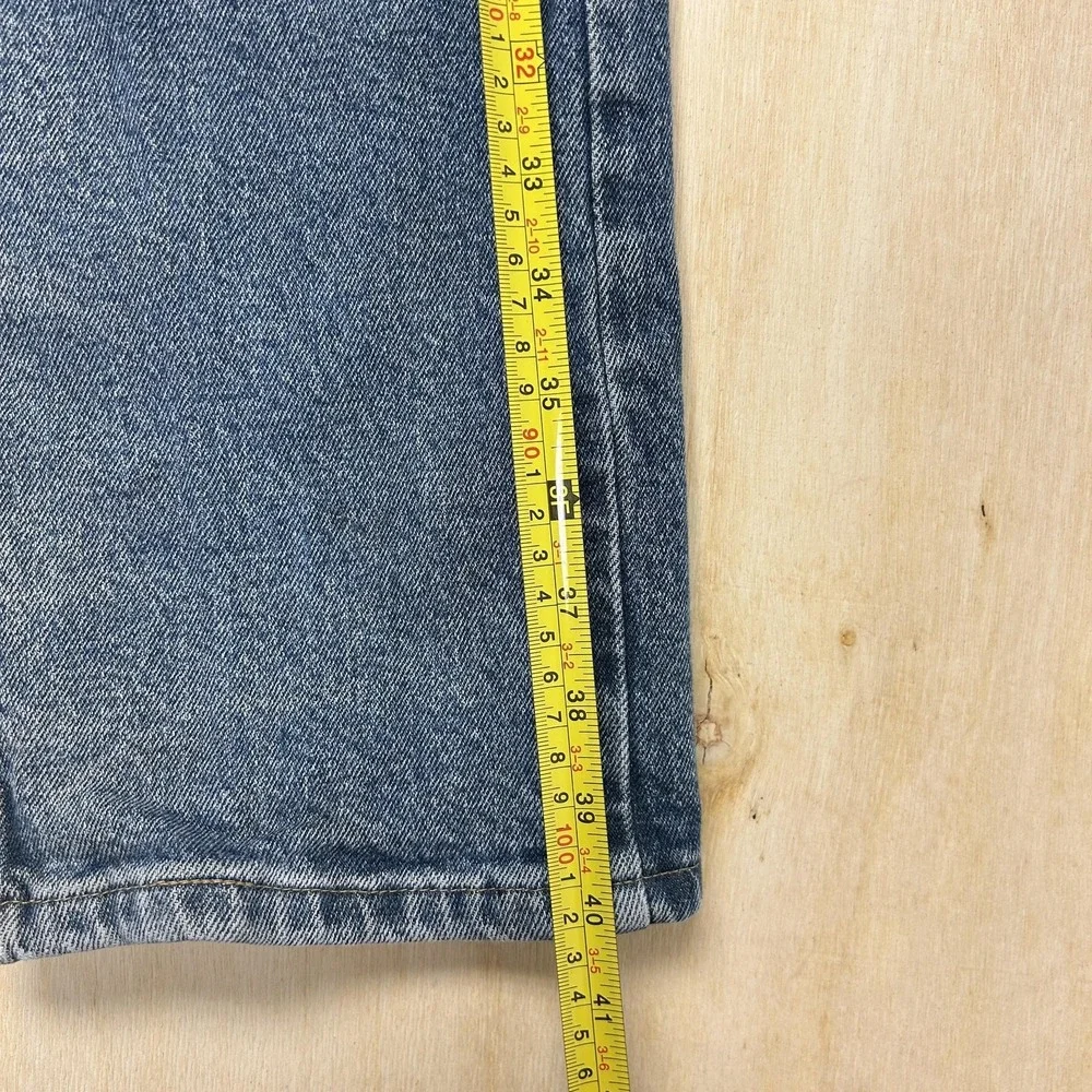 Wrangler Jeans‎ Mens 30x32 Medium Wash Blue Denim Straight Stretch 1097FXVMD